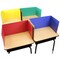 Flipside Products 12”x 48” Study Carrels, Privacy Boards, Student Privacy and Focus Booth for The Classroom, Desk Divider Cubby for Tests